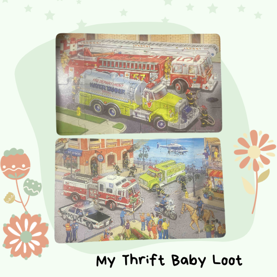 Preloved Transport puzzles for kids